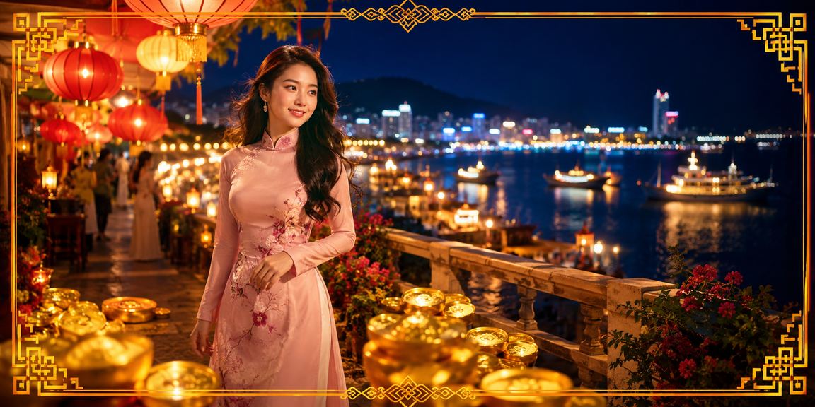Không khí cá cược sôi động về đêm tại chợ đêm Vũng Tàu ven biển